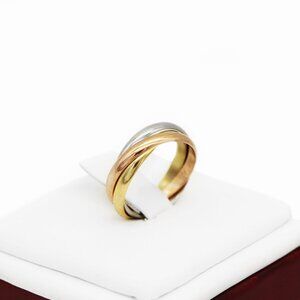 Cartier 18K Gold Trinity Ring 49